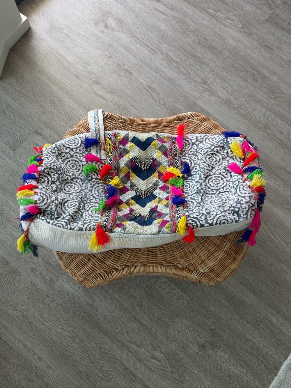 Bohemian Colorful Tassel Boho Tote Bag - ANTICA SARTORIA - Preloved - fair - Picture 3 of 17